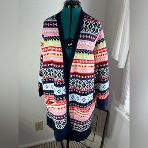 Old Navy Christmas/ Winter duster.  3XL